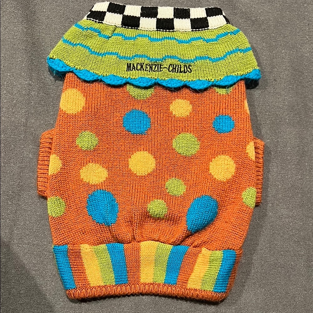 Mackenzie-Childs Colorful Dog Sweater